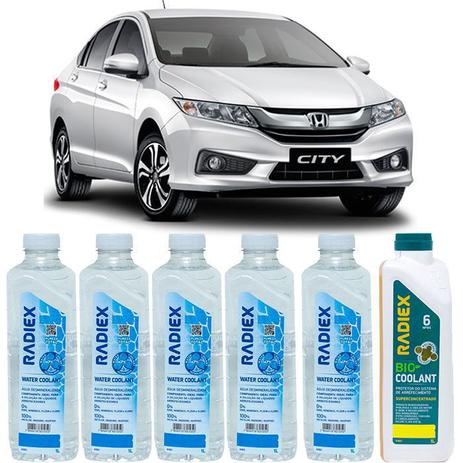 Kit aditivo radiador bio coolant superconcentrado amarelo + agua desmineralizada - honda city - r1883 - Radiex é boa?