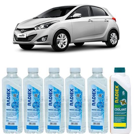 Kit aditivo radiador bio coolant superconcentrado amarelo + agua desmineralizada - hyundai hb20 - r1883 - Radiex é boa?