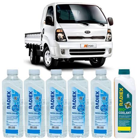 Kit aditivo radiador bio coolant superconcentrado amarelo + agua desmineralizada - kia k2500 - r1883 - Radiex é boa?