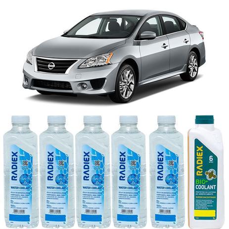 Kit aditivo radiador bio coolant superconcentrado amarelo + agua desmineralizada - nissan sentra - r1883 - Radiex é boa?