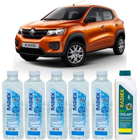 Kit aditivo radiador bio coolant superconcentrado amarelo + agua desmineralizada - renault kwid - r1883 - Radiex é ruim? Kit aditivo radiador bio coolant superconcentrado amarelo + agua desmineralizada - renault kwid - r1883 - Radiex é boa?
