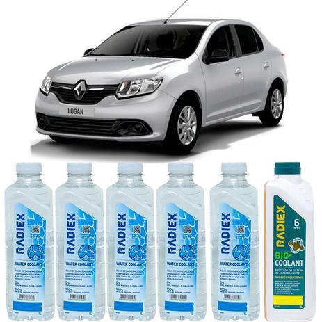 Kit aditivo radiador bio coolant superconcentrado amarelo + agua desmineralizada - renault logan - r1883 - Radiex é boa?