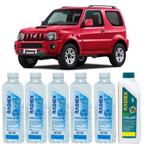 Kit aditivo radiador bio coolant superconcentrado amarelo + agua desmineralizada - suzuki jimny - r1883 - Radiex é boa?