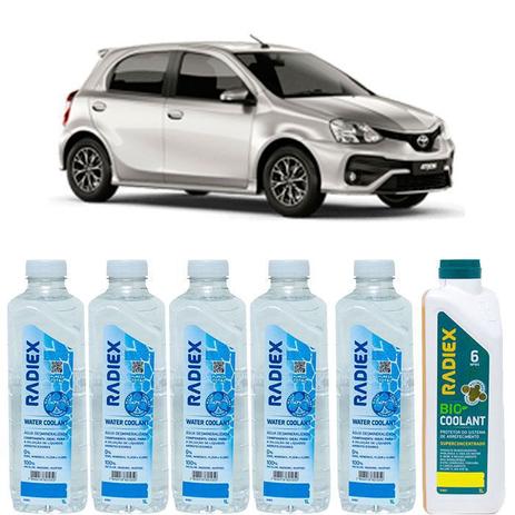 Kit aditivo radiador bio coolant superconcentrado amarelo + agua desmineralizada - toyota etios (hatch) - r1883 - Radiex é ruim? Kit aditivo radiador bio coolant superconcentrado amarelo + agua desmineralizada - toyota etios (hatch) - r1883 - Radiex é boa?
