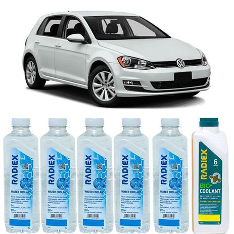 Kit aditivo radiador bio coolant superconcentrado amarelo + agua desmineralizada - volkswagen golf - r1883 - Radiex é boa?