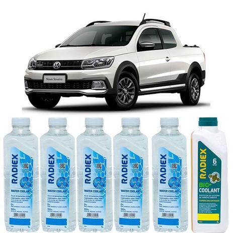 Kit aditivo radiador bio coolant superconcentrado amarelo + agua desmineralizada - volkswagen saveiro - r1883 - Radiex é boa?