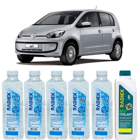 Kit aditivo radiador bio coolant superconcentrado amarelo + agua desmineralizada - volkswagen up! - r1883 - Radiex é boa?