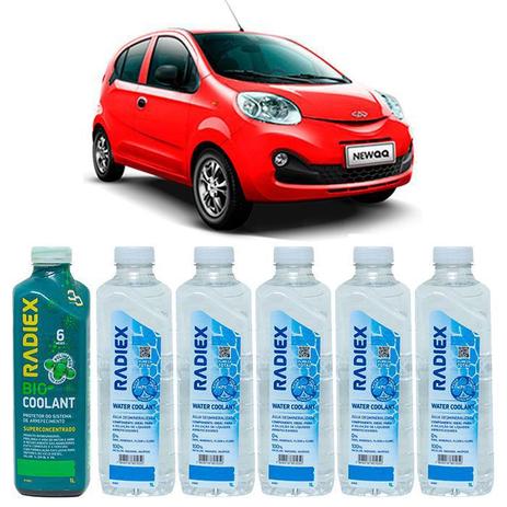 Kit aditivo radiador bio coolant superconcentrado verde + agua desmineralizada - chery qq - r1882 - Radiex é boa?