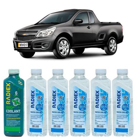 Kit aditivo radiador bio coolant superconcentrado verde + agua desmineralizada - chevrolet montana - r1882 - Radiex é boa?