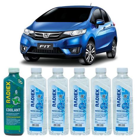 Kit aditivo radiador bio coolant superconcentrado verde + agua desmineralizada - honda fit - r1882 - Radiex é boa?