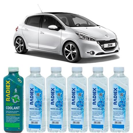 Kit aditivo radiador bio coolant superconcentrado verde + agua desmineralizada - peugeot 208 - r1882 - Radiex é boa?