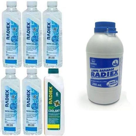 Kit aditivo radiador + limpador radiador + agua desmineralizada - kit00704 - Radiex Menor preço em Kit aditivo radiador + limpador radiador + agua desmineralizada - kit00704 - Radiex