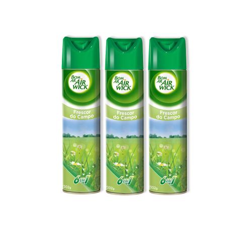 Kit Aerossol Frescor do Campo 360Ml 3 Unidades - Finish Menor preço em Kit Aerossol Frescor do Campo 360Ml 3 Unidades - Finish