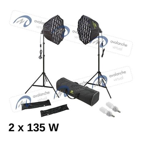 Kit Agata III Luz Continua Softbox 110v Luz Fria Filmagem - Greika Menor preço em Kit Agata III Luz Continua Softbox 110v Luz Fria Filmagem - Greika