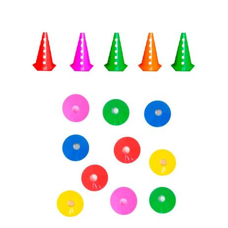 Kit Agilidade 20 Cones + 20 Chapeu Chines Treino Funcional - Natural fitness é boa?