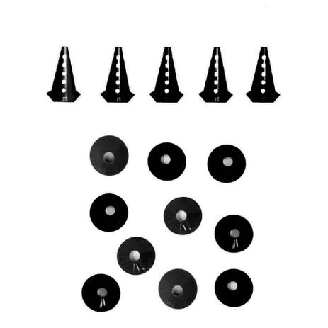 Kit Agilidade 5 Cones + 5 Chapeu Chines Treino Funcional - Natural fitness Menor preço em Kit Agilidade 5 Cones + 5 Chapeu Chines Treino Funcional - Natural fitness