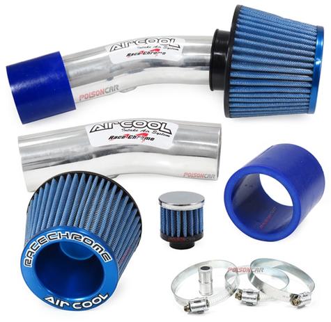 Kit Air Cool Filtro Esportivo Palio Siena Strada G2 G3 2001 A 2015 1.0 1.3 1.4 8v Intake Azul - Race chrome Menor preço em Kit Air Cool Filtro Esportivo Palio Siena Strada G2 G3 2001 A 2015 1.0 1.3 1.4 8v Intake Azul - Race chrome