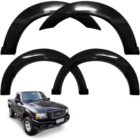 Kit Alargador Paralamas Ranger 1993 a 2009 Preto ABS 4 Peças - Metalplast Menor preço em Kit Alargador Paralamas Ranger 1993 a 2009 Preto ABS 4 Peças - Metalplast