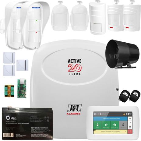 Kit Alarme Active 20 Ultra Jfl Com Teclado Ts 400 Sensor Dse 830 e Irs 430i - Jfl alarmes Menor preço em Kit Alarme Active 20 Ultra Jfl Com Teclado Ts 400 Sensor Dse 830 e Irs 430i - Jfl alarmes