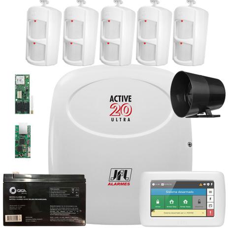 Kit Alarme Active 20 Ultra Jfl Teclado Ts 400 Sensor Ird 640 - Jfl alarmes Menor preço em Kit Alarme Active 20 Ultra Jfl Teclado Ts 400 Sensor Ird 640 - Jfl alarmes