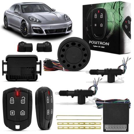 Kit Alarme Automotivo Pósitron Cyber EX360 Universal + Trava Elétrica 2 Portas Dupla Serventia - Positron Menor preço em Kit Alarme Automotivo Pósitron Cyber EX360 Universal + Trava Elétrica 2 Portas Dupla Serventia - Positron