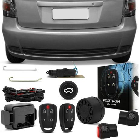 Kit Alarme Carro Pósitron Cyber FX360 Palio Fire Economy 2009 a 2014 + Travas Elétricas Porta Malas - Kit Segurança Menor preço em Kit Alarme Carro Pósitron Cyber FX360 Palio Fire Economy 2009 a 2014 + Travas Elétricas Porta Malas - Kit Segurança