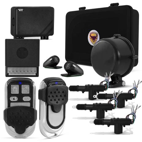 Kit Alarme Carro Steel Bull SB6000 Sirene Dedicada + Travas Elétricas 4 Portas Dupla Serventia - Look out Menor preço em Kit Alarme Carro Steel Bull SB6000 Sirene Dedicada + Travas Elétricas 4 Portas Dupla Serventia - Look out