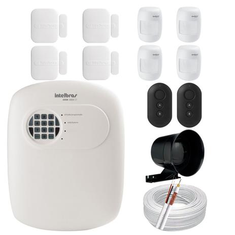 Kit Alarme Intelbras Com e Sem fio Central ANM 3004 ST não Monitorada + 08 Sensores + Acessórios Menor preço em Kit Alarme Intelbras Com e Sem fio Central ANM 3004 ST não Monitorada + 08 Sensores + Acessórios