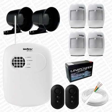 Kit Alarme Intelbras com fio Central AMT 2008 RF monitorada + 04 sensores + acessórios é boa?