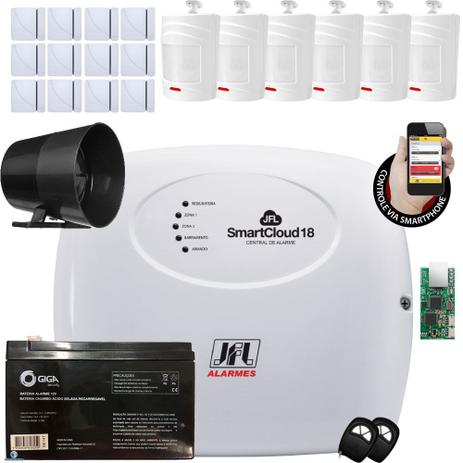 Kit Alarme Jfl Smartcloud 18 Sensores Irs 430 E Shc Fit Jfl - Jfl alarmes Menor preço em Kit Alarme Jfl Smartcloud 18 Sensores Irs 430 E Shc Fit Jfl - Jfl alarmes
