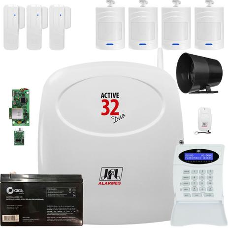 Kit Alarme Monitorado Active 32 Duo Jfl Acesso Via App Celular - Jfl alarmes Menor preço em Kit Alarme Monitorado Active 32 Duo Jfl Acesso Via App Celular - Jfl alarmes