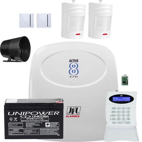 Kit Alarme Monitorado Active 8 Ultra Jfl Com Sensores Sem Fio - Jfl alarmes Menor preço em Kit Alarme Monitorado Active 8 Ultra Jfl Com Sensores Sem Fio - Jfl alarmes