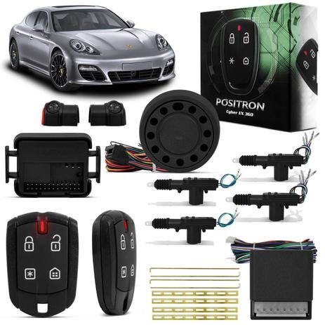 Kit Alarme para Carro Pósitron Cyber EX360 Universal + Trava Elétrica 4 Portas Dupla Serventia - Positron Menor preço em Kit Alarme para Carro Pósitron Cyber EX360 Universal + Trava Elétrica 4 Portas Dupla Serventia - Positron