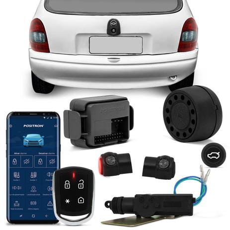 Kit Alarme Pósitron Cyber PX360BT + Abertura Porta Malas Corsa Wind 1994 a 2002 Abre Botão Alarme - Prime é boa?