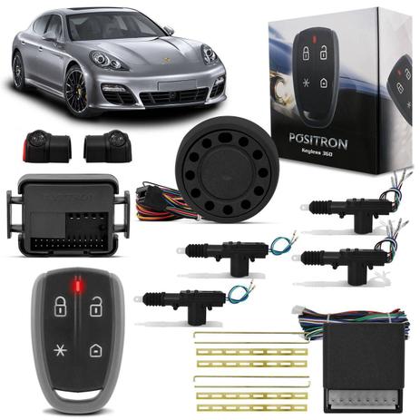 Kit Alarme Pósitron KL360 Universal + Trava Elétrica 4 Portas Dupla Serventia - Positron Menor preço em Kit Alarme Pósitron KL360 Universal + Trava Elétrica 4 Portas Dupla Serventia - Positron