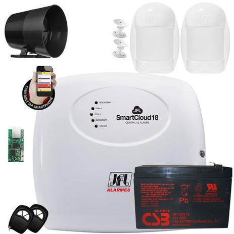 Kit Alarme Residencial 18 Zonas Smartcloud 18 Jfl Acesso Via App Celular - Jfl alarmes Menor preço em Kit Alarme Residencial 18 Zonas Smartcloud 18 Jfl Acesso Via App Celular - Jfl alarmes