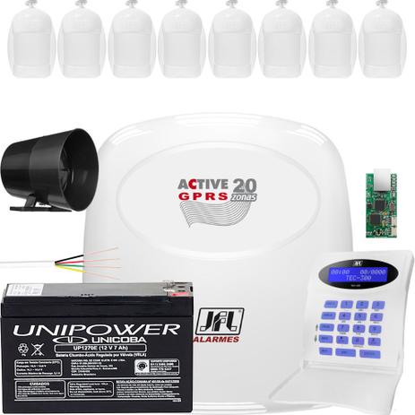 Kit Alarme Residencial Active 20 Gprs Jfl Com Sensores Idx 1001 - Jfl alarmes Menor preço em Kit Alarme Residencial Active 20 Gprs Jfl Com Sensores Idx 1001 - Jfl alarmes