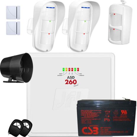 Kit Alarme Residencial Asd 260 Jfl E Sensores Ird 640 E Dse 830 Jfl - Jfl alarmes Menor preço em Kit Alarme Residencial Asd 260 Jfl E Sensores Ird 640 E Dse 830 Jfl - Jfl alarmes