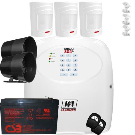 Kit Alarme Residencial Brisa Cell 804 Com Sensores Sem Fio Irs 430i Jfl - Jfl alarmes Menor preço em Kit Alarme Residencial Brisa Cell 804 Com Sensores Sem Fio Irs 430i Jfl - Jfl alarmes