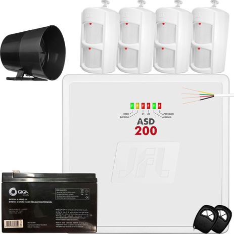 Kit Alarme Residencial Central Asd 200 Com Sensor Ird 640 Jfl - Jfl alarmes Menor preço em Kit Alarme Residencial Central Asd 200 Com Sensor Ird 640 Jfl - Jfl alarmes