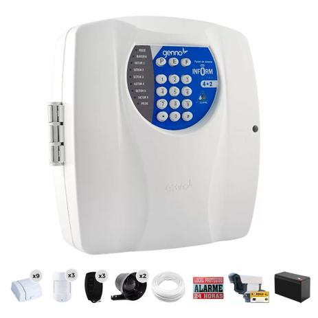 Kit Alarme Residencial e Comercial Sem Fio Genno Com 12 Sensores e Discadora. Menor preço em Kit Alarme Residencial e Comercial Sem Fio Genno Com 12 Sensores e Discadora.