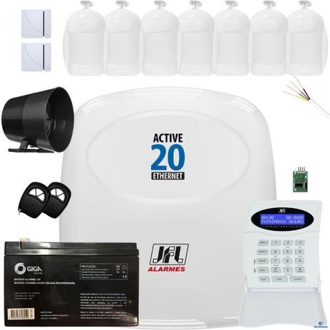 Kit Alarme Residencial Monitorado Active 20 Ethernet Com Idx 2001 - Jfl alarmes Menor preço em Kit Alarme Residencial Monitorado Active 20 Ethernet Com Idx 2001 - Jfl alarmes