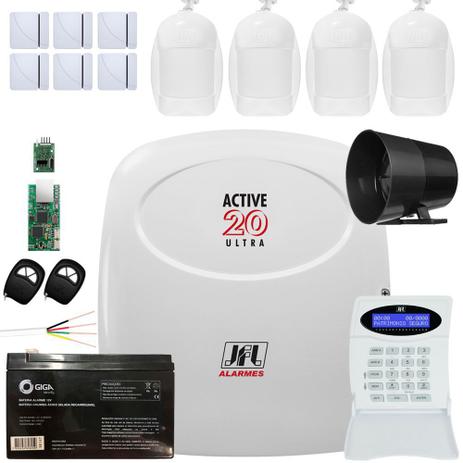 Kit Alarme Residencial Monitorado Active 20 Ultra Jfl - Jfl alarmes Menor preço em Kit Alarme Residencial Monitorado Active 20 Ultra Jfl - Jfl alarmes