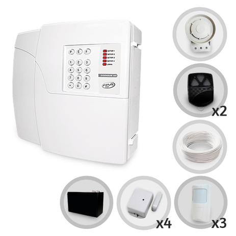 Kit Alarme Residencial PPA Sem Fio 7 Sensores Discadora + Bateria (Controles e Sensores Cadastrados) Menor preço em Kit Alarme Residencial PPA Sem Fio 7 Sensores Discadora + Bateria (Controles e Sensores Cadastrados)