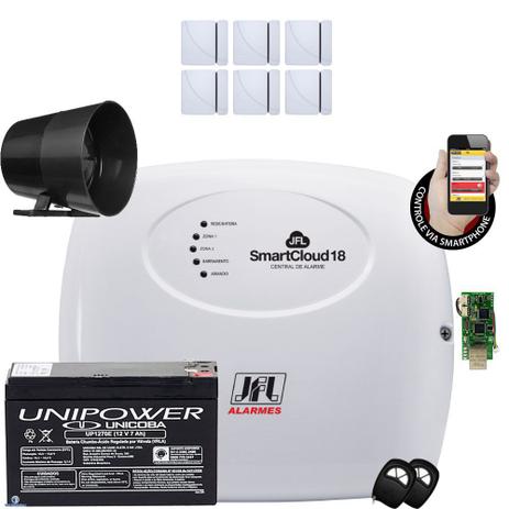 Kit Alarme Residencial Smart Cloud 18 Jfl Sensor Sem Fio Shc Fit - Jfl alarmes Menor preço em Kit Alarme Residencial Smart Cloud 18 Jfl Sensor Sem Fio Shc Fit - Jfl alarmes
