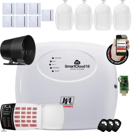 Kit Alarme Residencial Smartcloud 18 Jfl Teclado Access 1000 e Sensor Idx 1001 - Jfl alarmes Menor preço em Kit Alarme Residencial Smartcloud 18 Jfl Teclado Access 1000 e Sensor Idx 1001 - Jfl alarmes