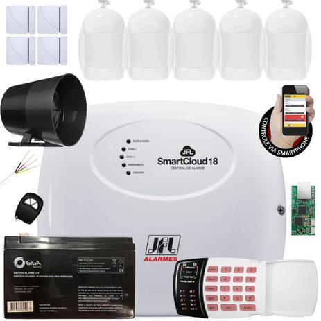 Kit Alarme Smartcloud 18 Jfl Teclado Access 1000 e Sensor Idx 1001 Completo - Jfl alarmes Menor preço em Kit Alarme Smartcloud 18 Jfl Teclado Access 1000 e Sensor Idx 1001 Completo - Jfl alarmes