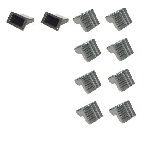 Kit Alça P/ Caixa De Som Acústica 2 Peças + 8 Cantoneiras - Permak Menor preço em Kit Alça P/ Caixa De Som Acústica 2 Peças + 8 Cantoneiras - Permak