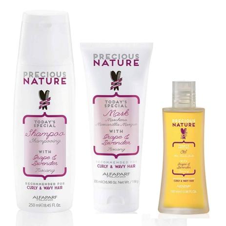 Kit Alfaparf Precious Nature Cabelos Cacheados e Ondulados- Shampoo+Máscara+Óleo Leave-in - Alfaparf milano Menor preço em Kit Alfaparf Precious Nature Cabelos Cacheados e Ondulados- Shampoo+Máscara+Óleo Leave-in - Alfaparf milano