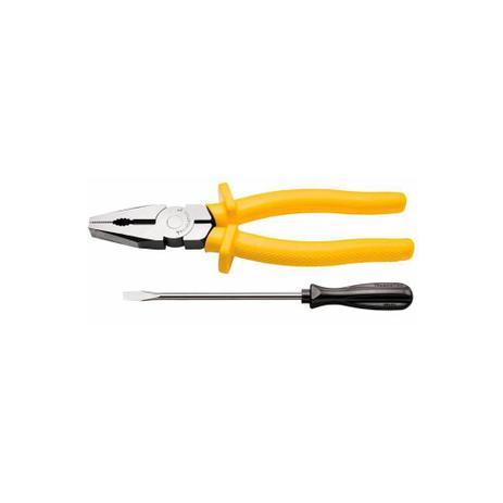 Kit Alicate 8” + Chave de Fenda 1/8x3” - Tramontina Menor preço em Kit Alicate 8” + Chave de Fenda 1/8x3” - Tramontina